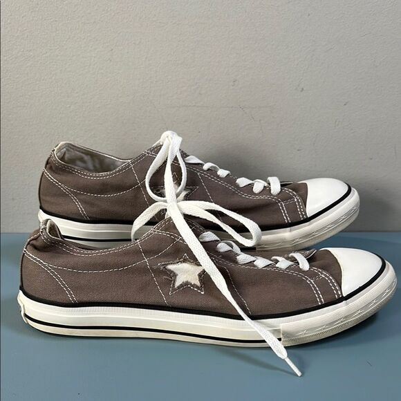 Converse Classic Brown One Star Canvas Sneakers M10 - Picture 4 of 7